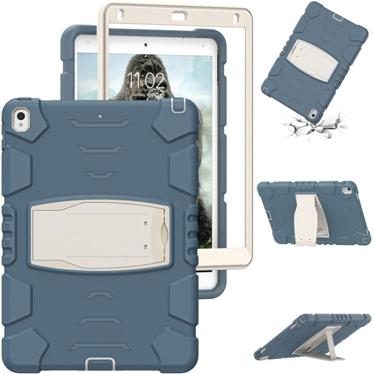 3-Layer Protection  Screen Frame + PC + Silicone Shockproof Combination Case with Holder For iPad Pro 10.5 (2019) / (2017)(Cornflower Blue) - iPad Pro 10.5 inch Cases by buy2fix | Online Shopping UK | buy2fix