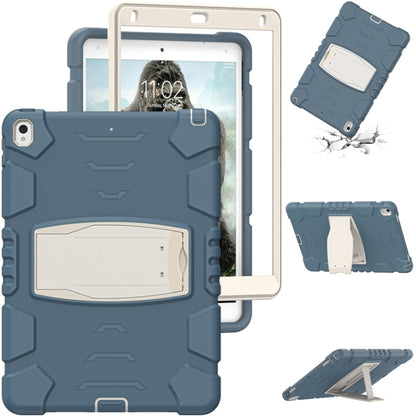 3-Layer Protection  Screen Frame + PC + Silicone Shockproof Combination Case with Holder For iPad Pro 10.5 (2019) / (2017)(Cornflower Blue) - iPad Pro 10.5 inch Cases by buy2fix | Online Shopping UK | buy2fix
