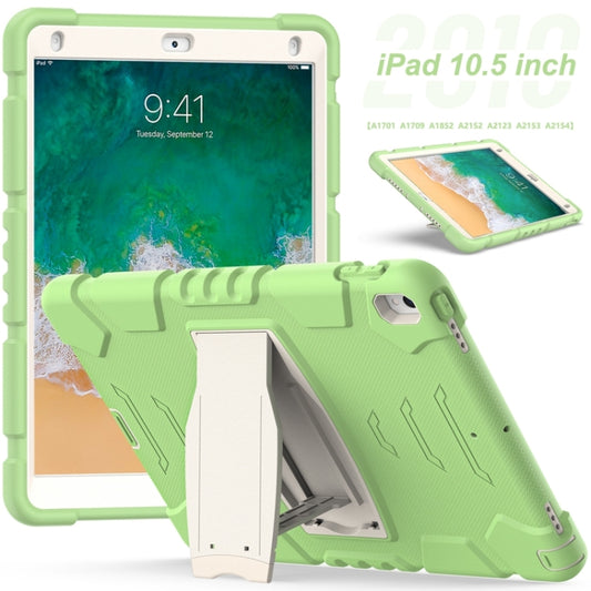 3-Layer Protection  Screen Frame + PC + Silicone Shockproof Combination Case with Holder For iPad Pro 10.5 (2019) / (2017)(Matcha Green) - iPad Pro 10.5 inch Cases by buy2fix | Online Shopping UK | buy2fix
