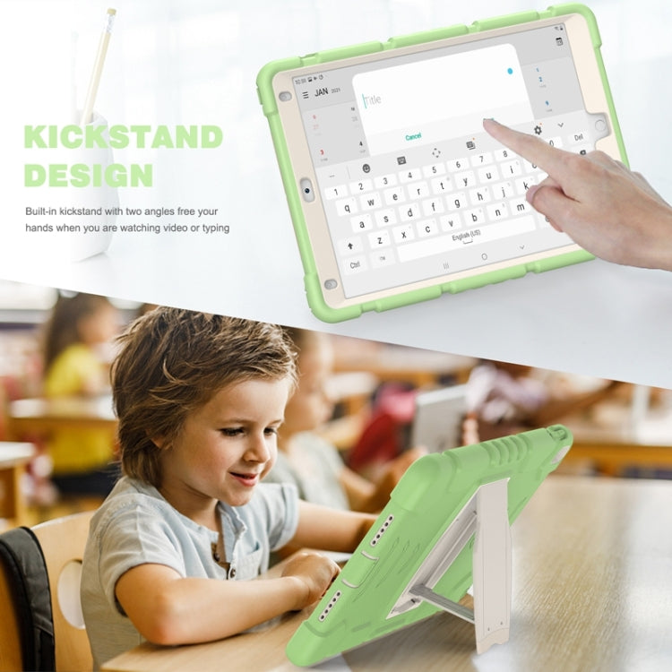 3-Layer Protection  Screen Frame + PC + Silicone Shockproof Combination Case with Holder For iPad Pro 10.5 (2019) / (2017)(Matcha Green) - iPad Pro 10.5 inch Cases by buy2fix | Online Shopping UK | buy2fix