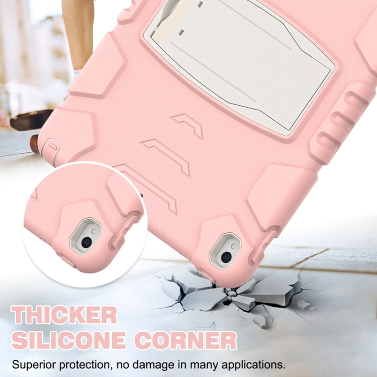 3-Layer Protection  Screen Frame + PC + Silicone Shockproof Combination Case with Holder For iPad Pro 10.5 (2019) / (2017)(Cherry Blossoms Pink) - iPad Pro 10.5 inch Cases by buy2fix | Online Shopping UK | buy2fix