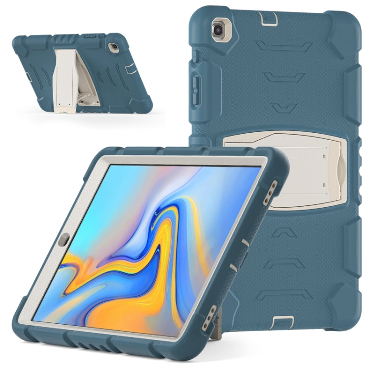 For Samsung Galaxy Tab A 10.1 (2019) T510 3-Layer Protection  Screen Frame + PC + Silicone Shockproof Combination Case with Holder(Cornflower Blue) - Tab A 10.1 (2019) T510 / T515 by buy2fix | Online Shopping UK | buy2fix
