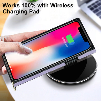 Elegant Rhombic Pattern Microfiber Leather +TPU Shockproof Case with Crossbody Strap Chain For iPhone 8 Plus / 7 Plus(Purple) - More iPhone Cases by buy2fix | Online Shopping UK | buy2fix
