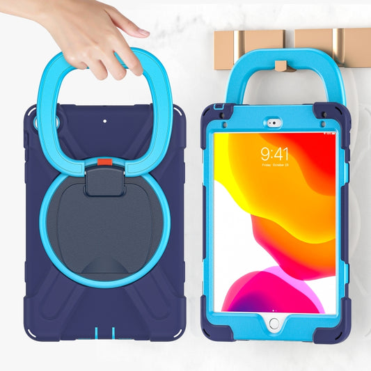Silicone + PC Protective Case with Holder & Shoulder Strap For iPad mini 5 / 4(Navy Blue) - iPad mini (2019) / mini 5 Cases by buy2fix | Online Shopping UK | buy2fix