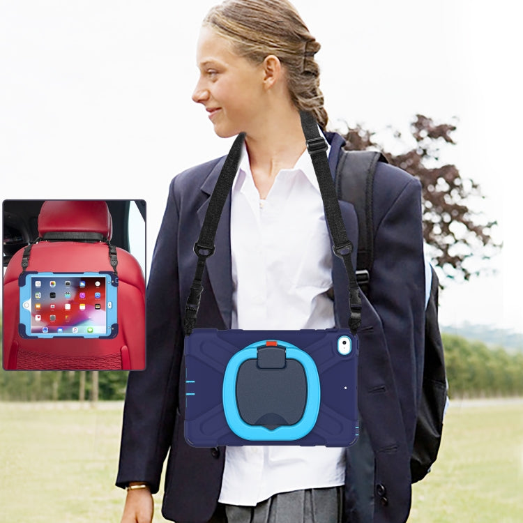 Silicone + PC Protective Case with Holder & Shoulder Strap For iPad mini 5 / 4(Navy Blue) - iPad mini (2019) / mini 5 Cases by buy2fix | Online Shopping UK | buy2fix