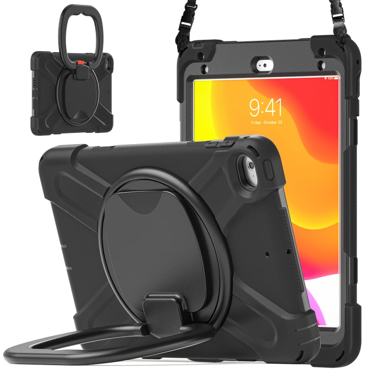Silicone + PC Protective Case with Holder & Shoulder Strap For iPad mini 5 / 4(Black) - iPad mini (2019) / mini 5 Cases by buy2fix | Online Shopping UK | buy2fix