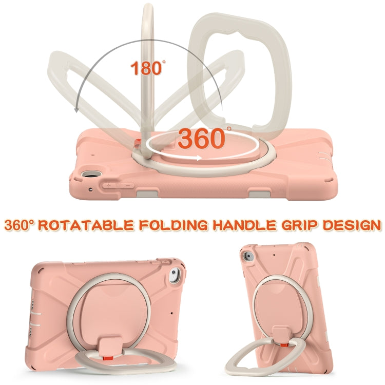 Silicone + PC Protective Case with Holder & Shoulder Strap For iPad mini 5 / 4(Rose Gold) - iPad mini (2019) / mini 5 Cases by buy2fix | Online Shopping UK | buy2fix