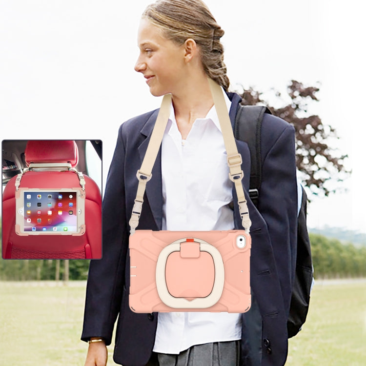 Silicone + PC Protective Case with Holder & Shoulder Strap For iPad mini 5 / 4(Rose Gold) - iPad mini (2019) / mini 5 Cases by buy2fix | Online Shopping UK | buy2fix