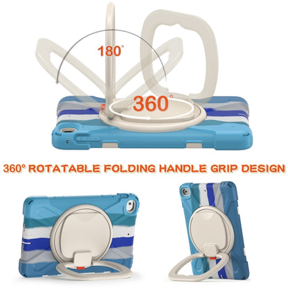 Silicone + PC Protective Case with Holder & Shoulder Strap For iPad mini 5 / 4(Rainbow Blue) - iPad mini (2019) / mini 5 Cases by buy2fix | Online Shopping UK | buy2fix