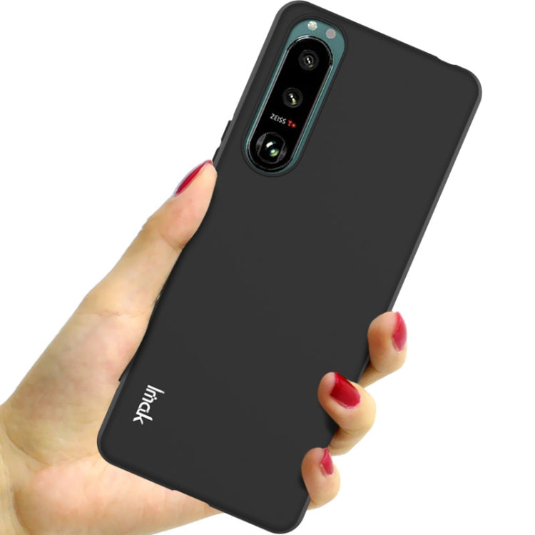 For Sony Xperia 5 III IMAK UC-3 Series Shockproof Frosted TPU Protective Case(Black) - Sony Cases by imak | Online Shopping UK | buy2fix