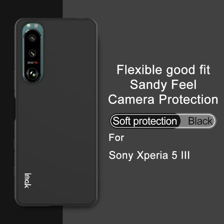 For Sony Xperia 5 III IMAK UC-3 Series Shockproof Frosted TPU Protective Case(Black) - Sony Cases by imak | Online Shopping UK | buy2fix