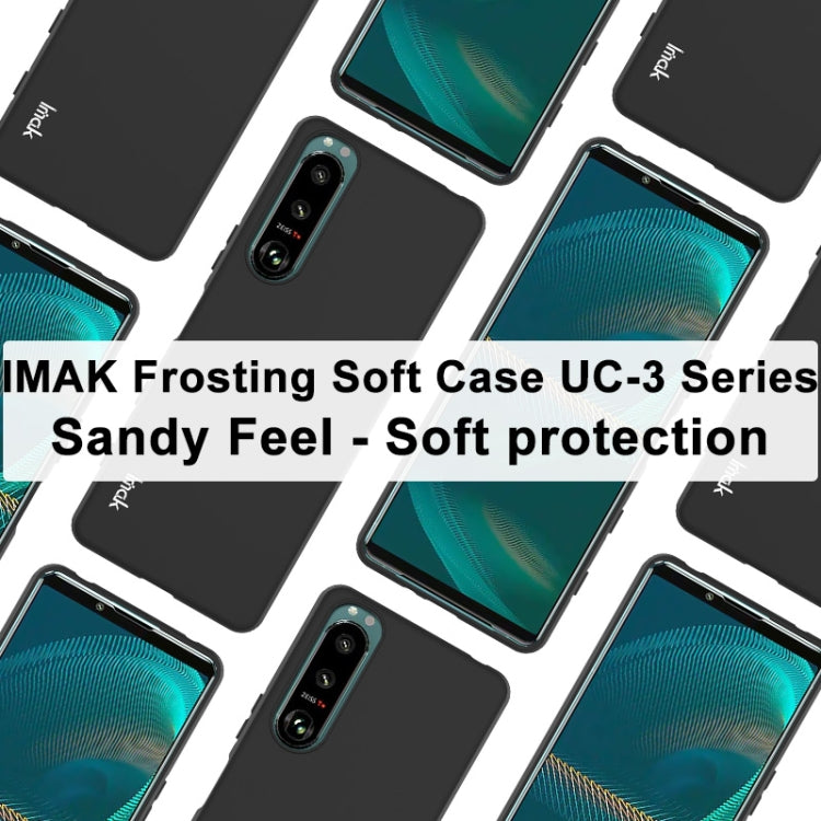 For Sony Xperia 5 III IMAK UC-3 Series Shockproof Frosted TPU Protective Case(Black) - Sony Cases by imak | Online Shopping UK | buy2fix