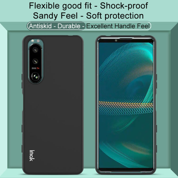 For Sony Xperia 5 III IMAK UC-3 Series Shockproof Frosted TPU Protective Case(Black) - Sony Cases by imak | Online Shopping UK | buy2fix