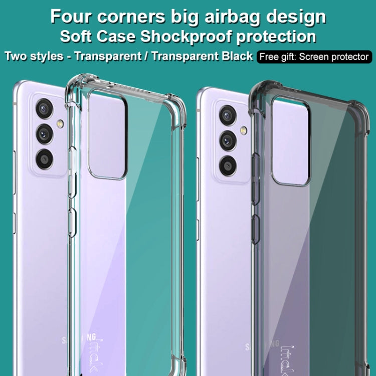 For Samsung Galaxy A82 5G / Quantum 2 IMAK All-inclusive Shockproof Airbag TPU Case with Screen Protector(Transparent Black) by imak