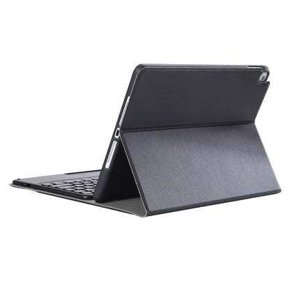 YA11B-A 2021 Detachable Lambskin Texture Round Keycap Bluetooth Keyboard Leather Tablet Case with Touch Control & Pen Slot & Stand For iPad Pro 11 2021 / Air4 / Air5 / Pro 11(Black) - For iPad Pro by buy2fix | Online Shopping UK | buy2fix