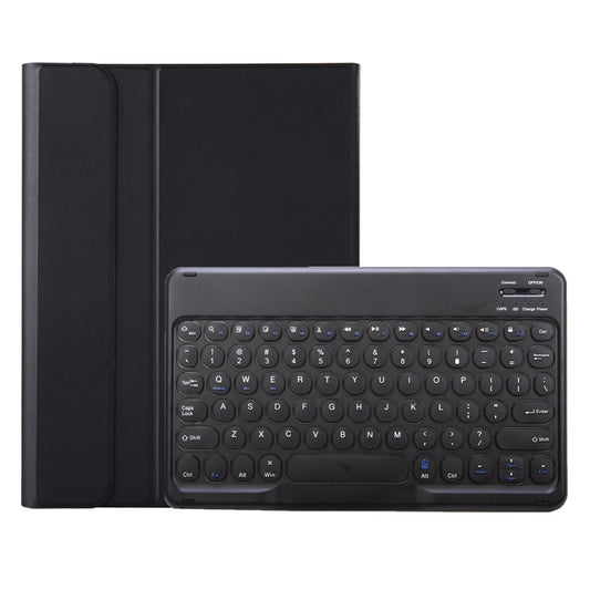 YA11B 2021 Detachable Lambskin Texture Round Keycap Bluetooth Keyboard Leather Tablet Case with Pen Slot & Stand For iPad Pro 11 2021 / Air4 / Air5 / Pro 11(Black) - For iPad Pro by buy2fix | Online Shopping UK | buy2fix