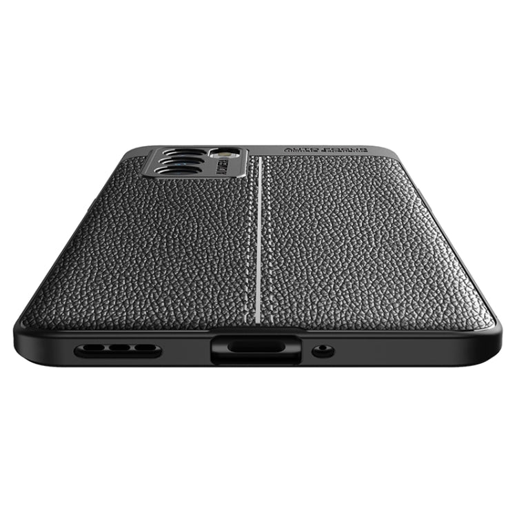 For OPPO Reno6 Pro 5G Litchi Texture TPU Shockproof Case(Blue) by buy2fix