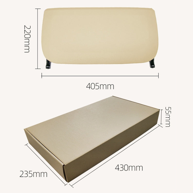 Car Seat Rear Panel Storage Bag 5210 9173 669 for BMW 5 Series / 7 Series, Standard Version(Beige) by buy2fix