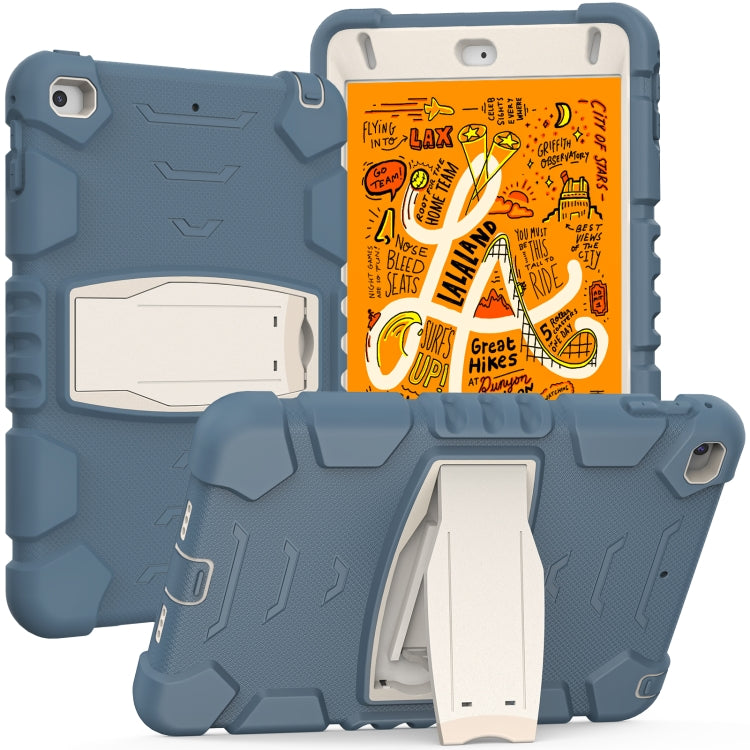 3-Layer Protection Screen Frame + PC + Silicone Shockproof Combination Case with Holder For iPad mini 5 / 4(Cornflower Blue) - iPad mini (2019) / mini 5 Cases by buy2fix | Online Shopping UK | buy2fix