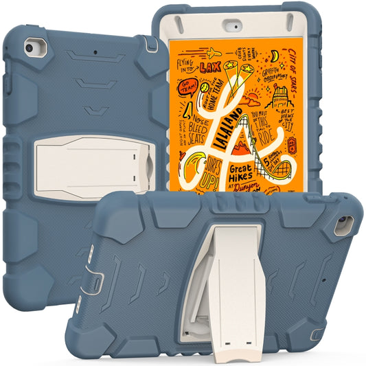 3-Layer Protection Screen Frame + PC + Silicone Shockproof Combination Case with Holder For iPad mini 5 / 4(Cornflower Blue) - iPad mini (2019) / mini 5 Cases by buy2fix | Online Shopping UK | buy2fix