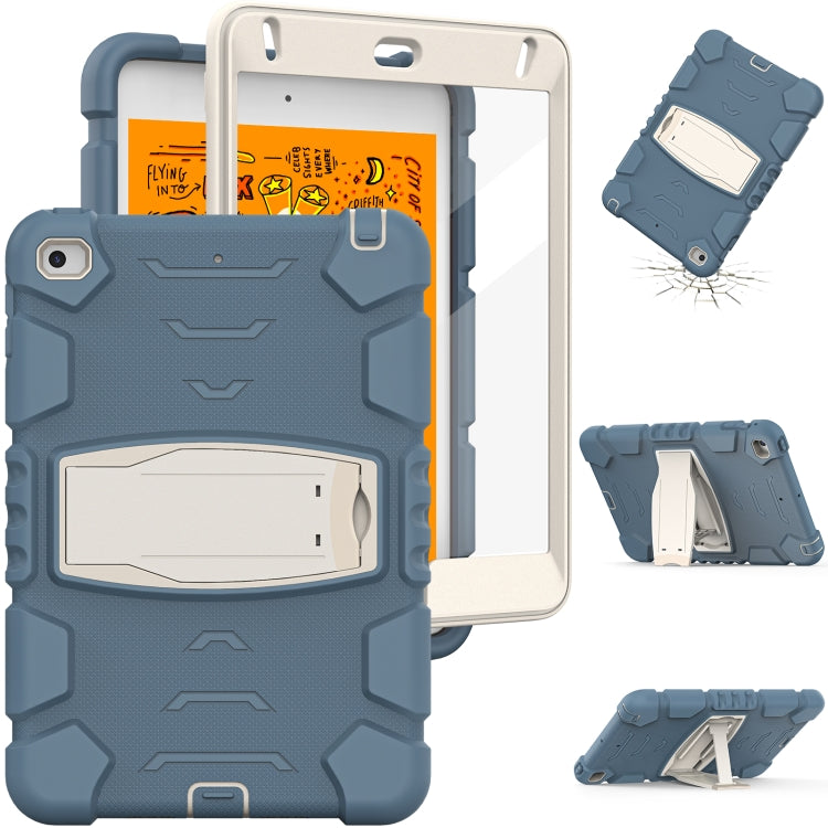 3-Layer Protection Screen Frame + PC + Silicone Shockproof Combination Case with Holder For iPad mini 5 / 4(Cornflower Blue) - iPad mini (2019) / mini 5 Cases by buy2fix | Online Shopping UK | buy2fix