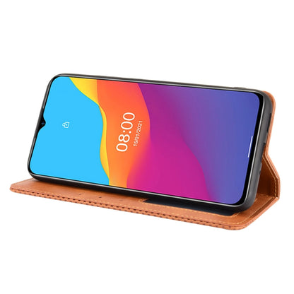 For Ulefone Note 10 Magnetic Buckle Retro Crazy Horse Texture Horizontal Flip Leather Case with Holder & Card Slots & Photo Frame(Brown) by buy2fix