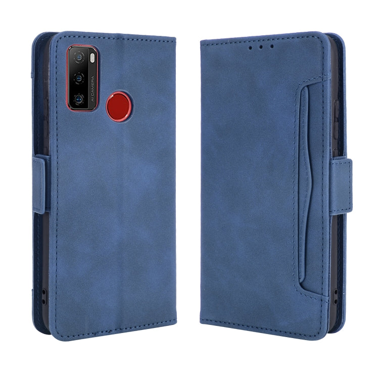 For Ulefone Note 10 Skin Feel Calf Pattern Horizontal Flip Leather Case with Holder & Card Slots & Photo Frame(Blue) by buy2fix