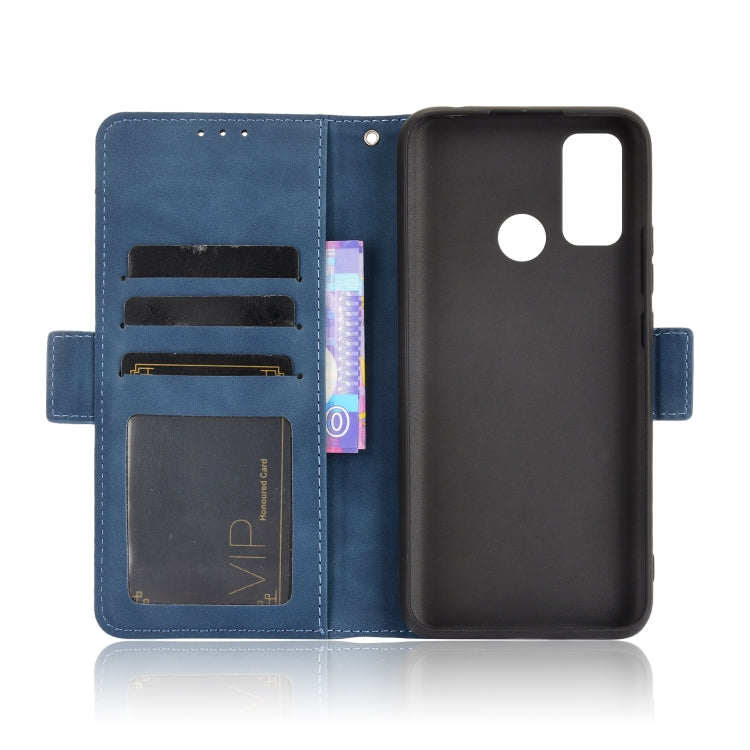 For Ulefone Note 10 Skin Feel Calf Pattern Horizontal Flip Leather Case with Holder & Card Slots & Photo Frame(Blue) by buy2fix