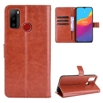 For Ulefone Note 10 Crazy Horse Texture Horizontal Flip Leather Case with Holder & Card Slots & Lanyard(Brown) by buy2fix