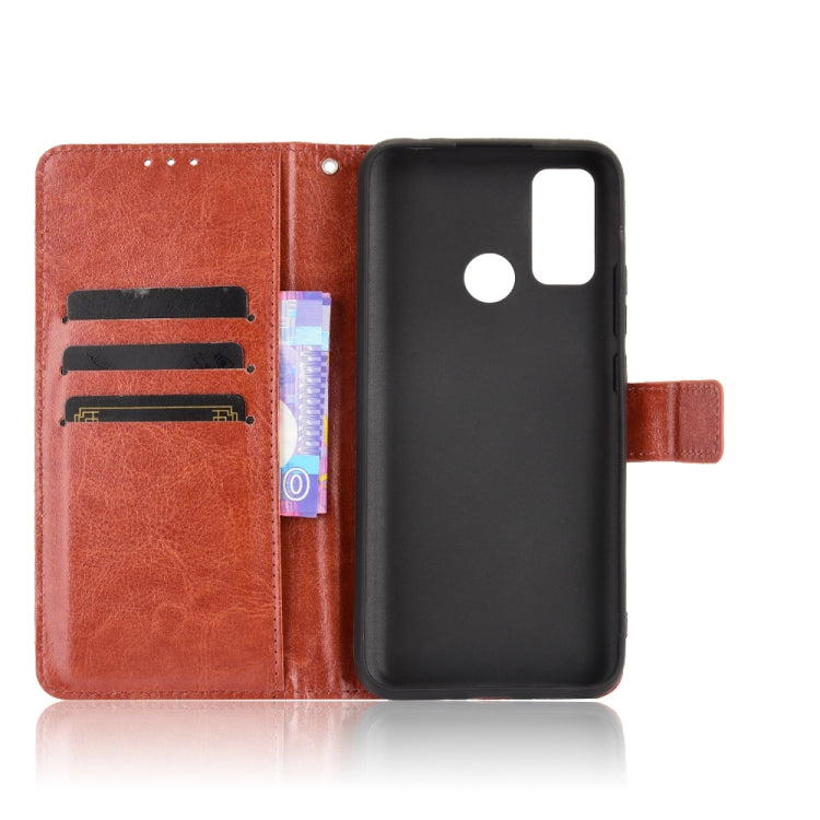 For Ulefone Note 10 Crazy Horse Texture Horizontal Flip Leather Case with Holder & Card Slots & Lanyard(Brown) by buy2fix
