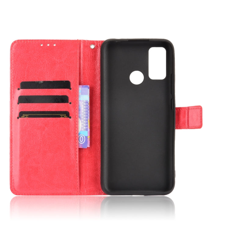 For Ulefone Note 10 Crazy Horse Texture Horizontal Flip Leather Case with Holder & Card Slots & Lanyard(Red) by buy2fix