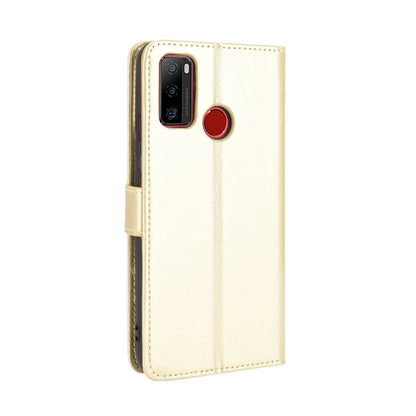 For Ulefone Note 10 Crazy Horse Texture Horizontal Flip Leather Case with Holder & Card Slots & Lanyard(Gold) by buy2fix