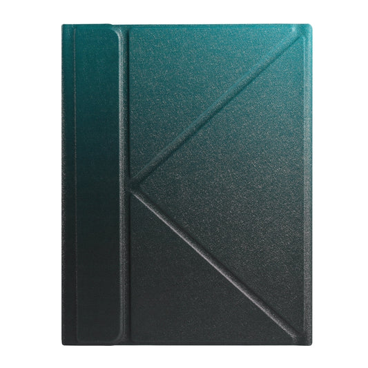 B011 Splittable Bluetooth Keyboard Leather Tablet Case with Triangle Holder & Pen Slot For iPad Air 5 2022 / Pro 11 inch 2021 & 2020 & 2018 / Air 4 10.9 inch(Gradient Dark Green) - Universal by buy2fix | Online Shopping UK | buy2fix
