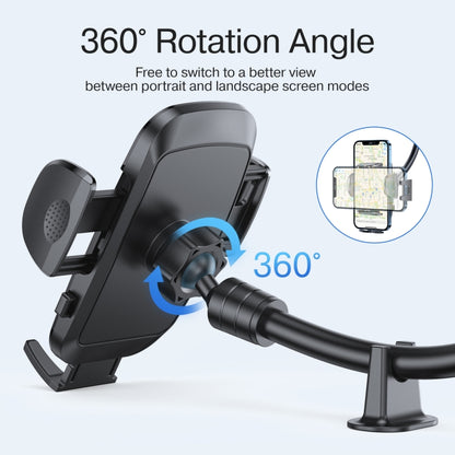 JOYROOM JR-ZS259 360 Degree Rotation Mechanical Car Holder, Style: Long Arm Sucker(Black) - Universal Car Holders by JOYROOM | Online Shopping UK | buy2fix