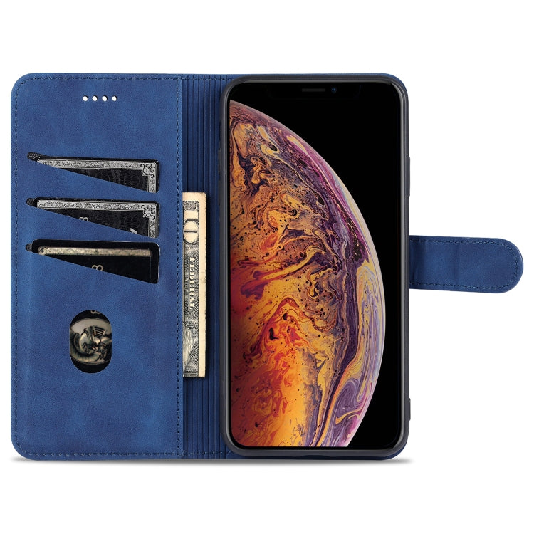 For iPhone XS Max AZNS Skin Feel Calf Texture Horizontal Flip Leather Case with Card Slots & Holder & Wallet(Red) - More iPhone Cases by AZNS | Online Shopping UK | buy2fix