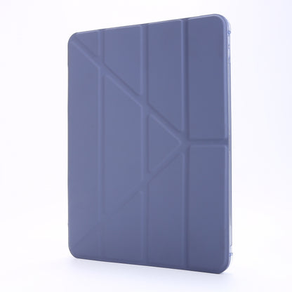 For iPad Pro 11 2022 / 2021 Multi-folding Horizontal Flip PU Leather + Shockproof TPU Tablet Case with Holder & Pen Slot(Purple) - iPad Pro 11 (2022/2021) Cases by buy2fix | Online Shopping UK | buy2fix