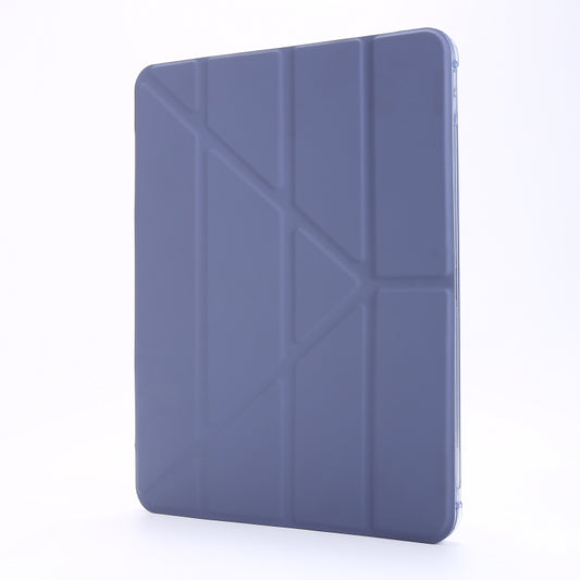 For iPad Pro 11 2022 / 2021 Multi-folding Horizontal Flip PU Leather + Shockproof TPU Tablet Case with Holder & Pen Slot(Purple) - iPad Pro 11 (2022/2021) Cases by buy2fix | Online Shopping UK | buy2fix