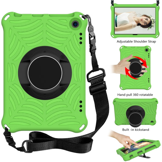 For Amazon Kindle Fire HD 8 2020 Spider King EVA Protective Case with Adjustable Shoulder Strap & Holder(Green) - Amazon by buy2fix | Online Shopping UK | buy2fix