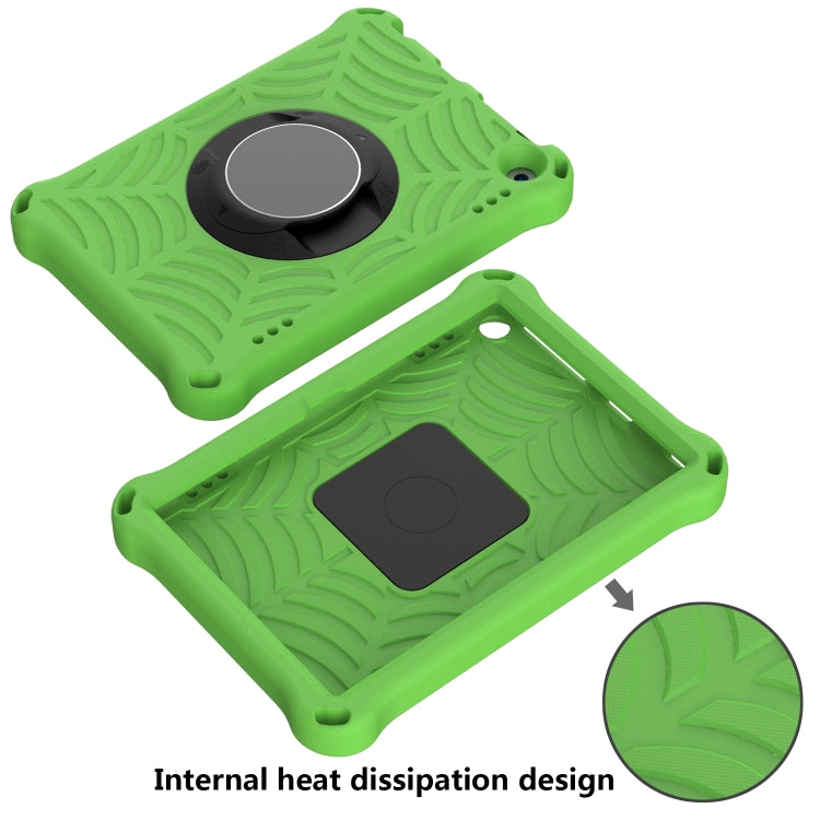 For Amazon Kindle Fire HD 8 2020 Spider King EVA Protective Case with Adjustable Shoulder Strap & Holder(Green) - Amazon by buy2fix | Online Shopping UK | buy2fix