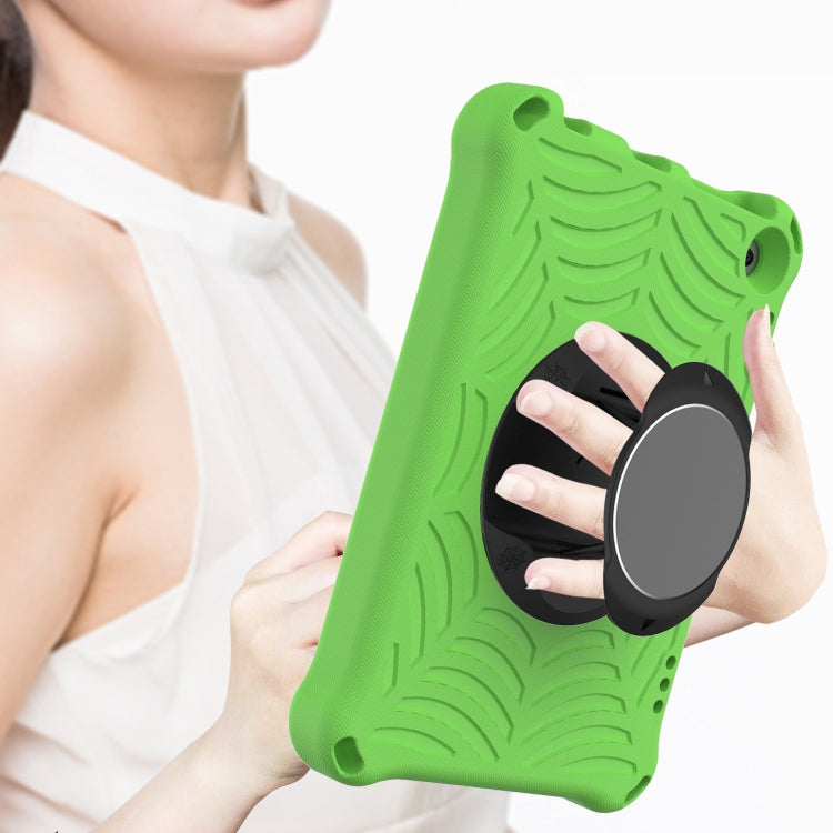 For Amazon Kindle Fire HD 8 2020 Spider King EVA Protective Case with Adjustable Shoulder Strap & Holder(Green) - Amazon by buy2fix | Online Shopping UK | buy2fix