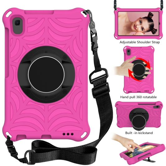 For Huawei MediaPad M5 Lite 8.0 inch Spider King EVA Protective Case with Adjustable Shoulder Strap & Holder(Rose Red) - Huawei by buy2fix | Online Shopping UK | buy2fix