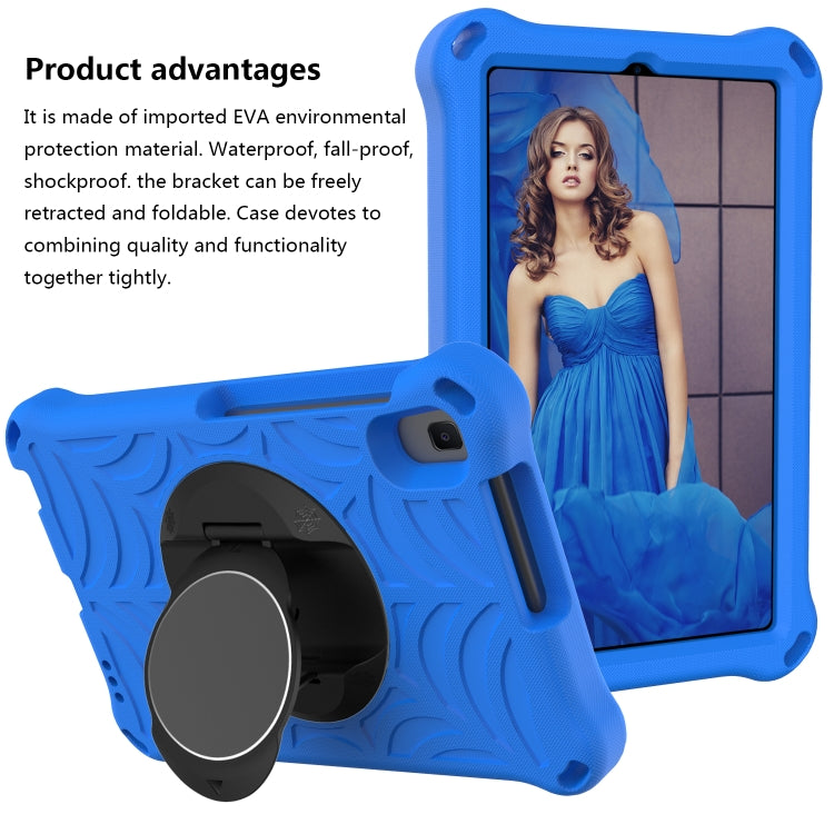For Huawei MediaPad M6 8.4 Spider King EVA Protective Case with Adjustable Shoulder Strap & Holder(Blue) - Huawei by buy2fix | Online Shopping UK | buy2fix