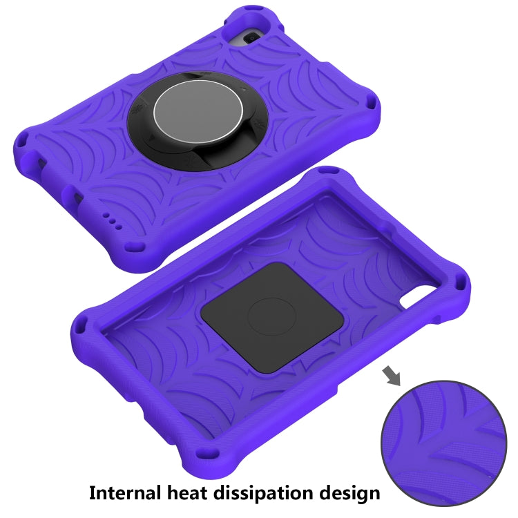 For Huawei MediaPad M6 8.4 Spider King EVA Protective Case with Adjustable Shoulder Strap & Holder(Purple) - Huawei by buy2fix | Online Shopping UK | buy2fix
