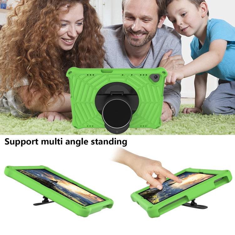 For Huawei MediaPad T5 Spider King EVA Protective Case with Adjustable Shoulder Strap & Holder(Green) - Huawei by buy2fix | Online Shopping UK | buy2fix