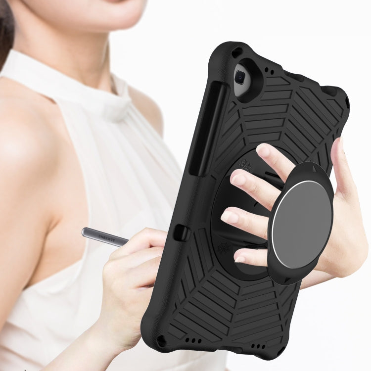 For Lenovo M10 Plus TB-X606F Spider King EVA Protective Case with Adjustable Shoulder Strap & Holder(Black) - Lenovo by buy2fix | Online Shopping UK | buy2fix