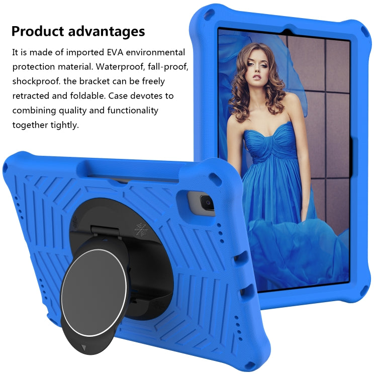 For Lenovo M10 Plus TB-X606F Spider King EVA Protective Case with Adjustable Shoulder Strap & Holder(Blue) - Lenovo by buy2fix | Online Shopping UK | buy2fix