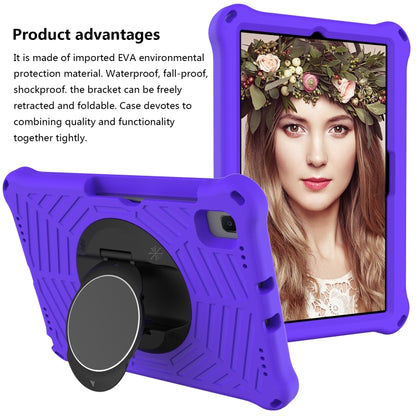 For Lenovo M10 Plus TB-X606F Spider King EVA Protective Case with Adjustable Shoulder Strap & Holder(Purple) - Lenovo by buy2fix | Online Shopping UK | buy2fix