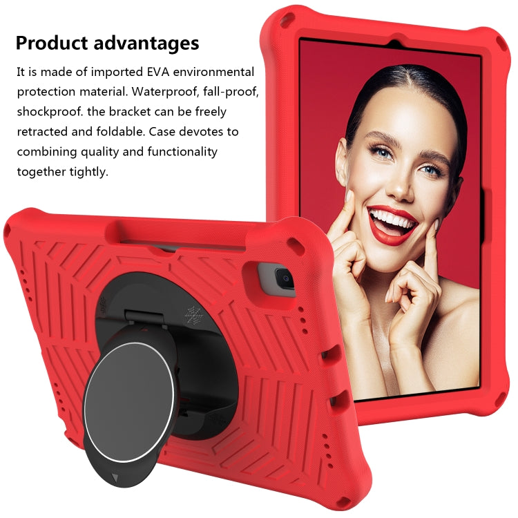 For Lenovo M10 Plus TB-X606F Spider King EVA Protective Case with Adjustable Shoulder Strap & Holder(Red) - Lenovo by buy2fix | Online Shopping UK | buy2fix
