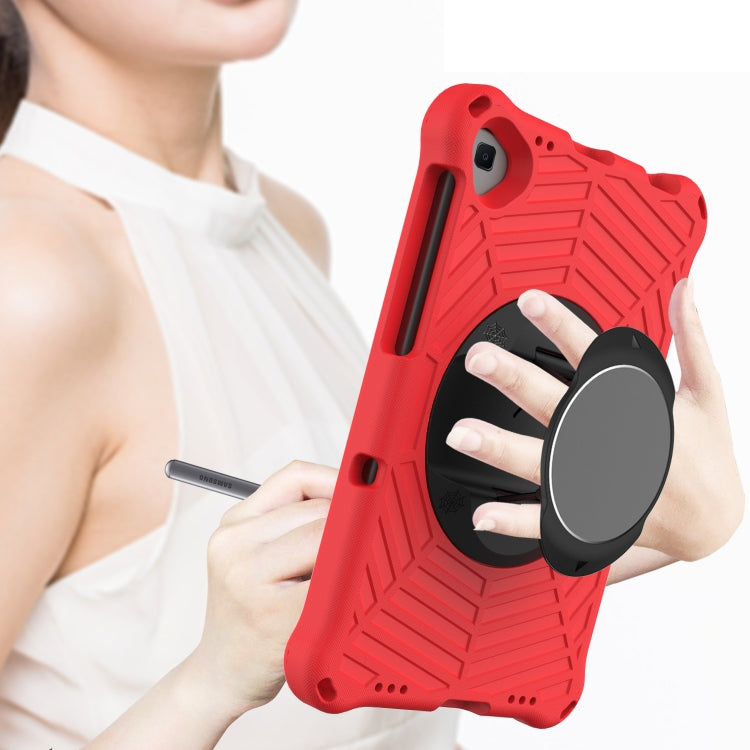 For Lenovo M10 Plus TB-X606F Spider King EVA Protective Case with Adjustable Shoulder Strap & Holder(Red) - Lenovo by buy2fix | Online Shopping UK | buy2fix