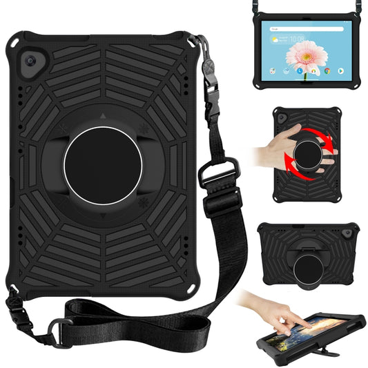 For Lenovo M10 FHD REL TB-X605FC / TB-X605LC Spider King EVA Protective Case with Adjustable Shoulder Strap & Holder(Black) - Lenovo by buy2fix | Online Shopping UK | buy2fix